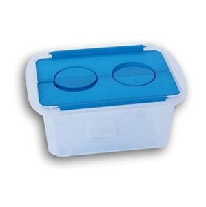 Storage Box with Hinged Interlocking Lid